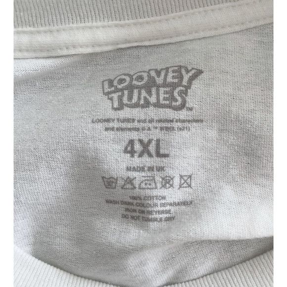 Looney Tunes Men's White Tweet Bird Crew Neck Shirt - Picture 5 of 5